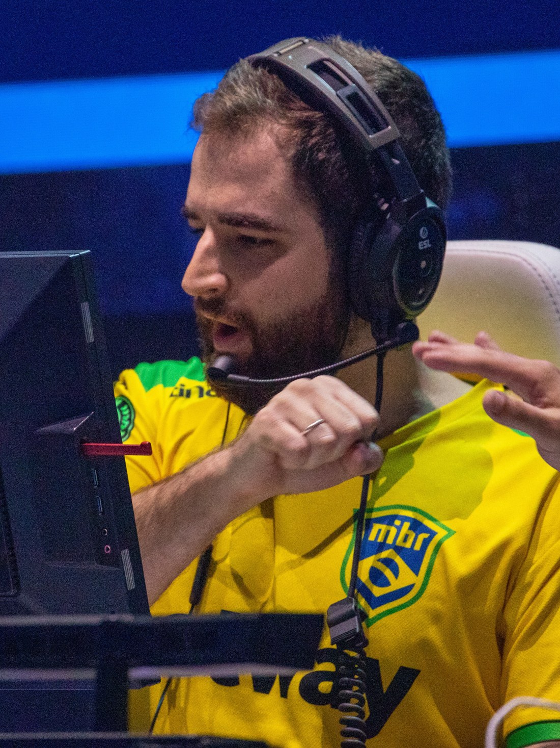 FalleN concentrado durante a IEM Chicago de 2019